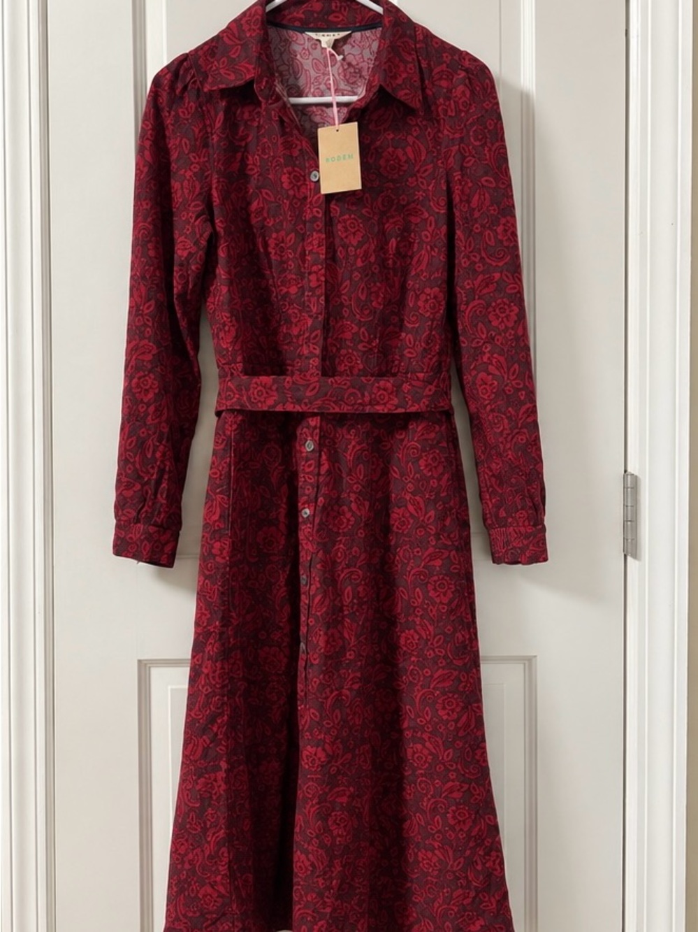 Boden Red Floral Dress